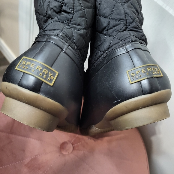 Sperry Saltwater Quilted Duck Rain Boots - Picture 4 of 9